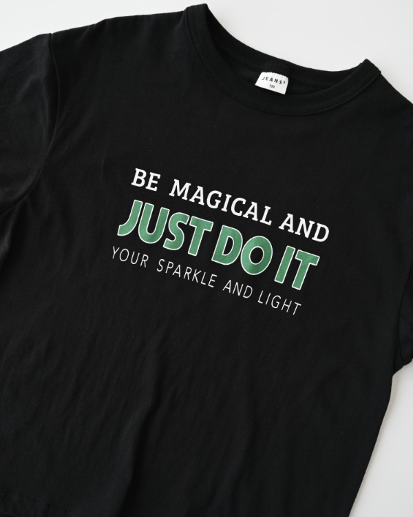 【ジーンズベー】JUST DO IT Tシャツ / ブラック