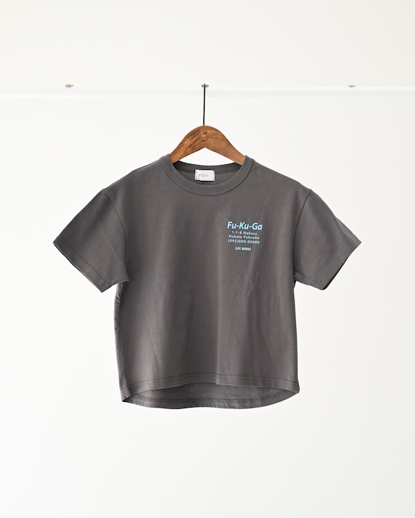【フォブ】屋台 Tシャツ / チャコールグレー  