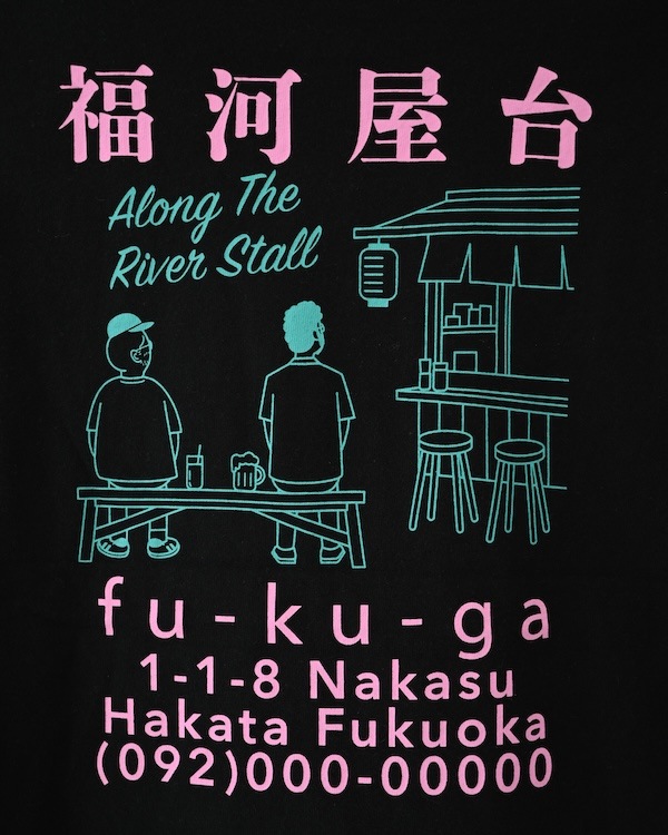 【フォブ】屋台 Tシャツ / チャコールグレー  
