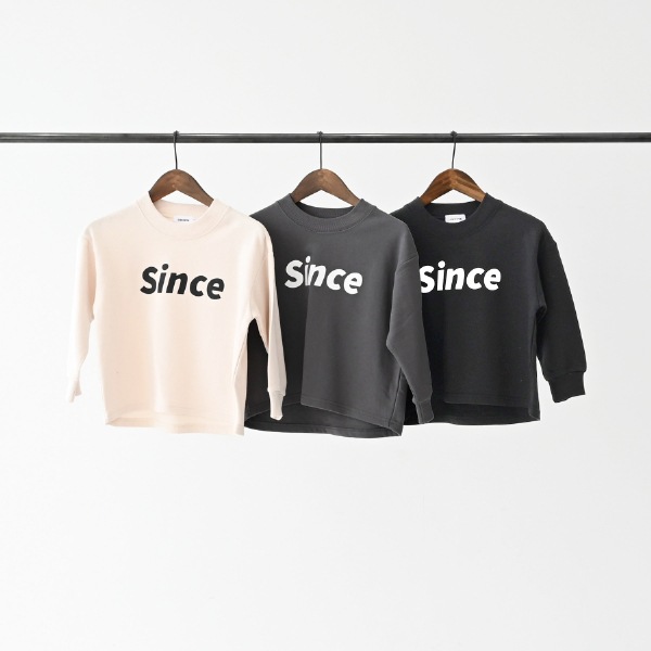 【25FW】Since トレーナー / チャコールグレー
