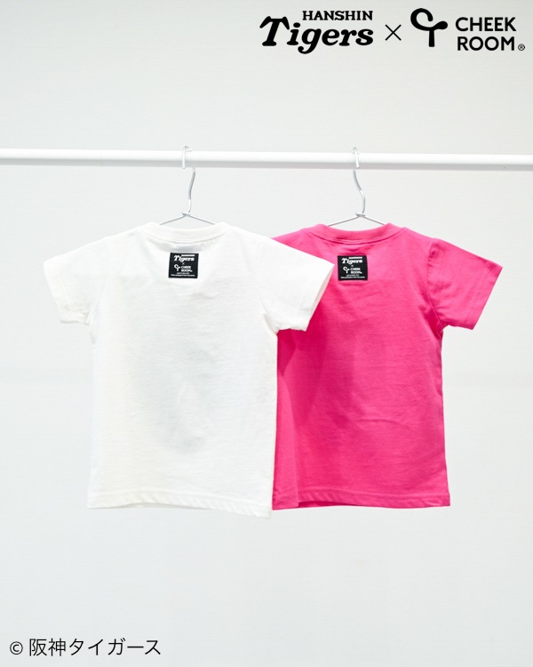【チークルーム】阪神タイガース限定コラボ スパンコール Tシャツ / ピンク