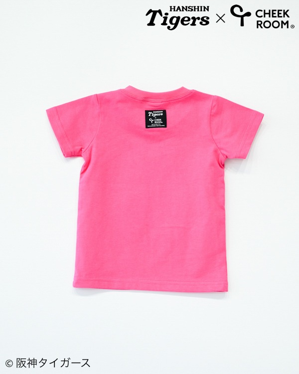 【チークルーム】阪神タイガース限定コラボ スパンコール Tシャツ / ピンク