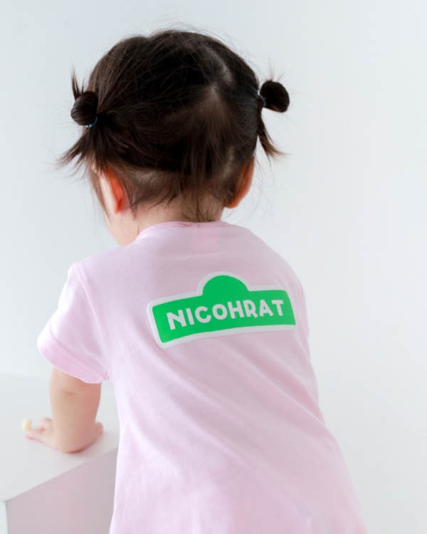 【ニコフラート】モンスター ロンパース / ピンク