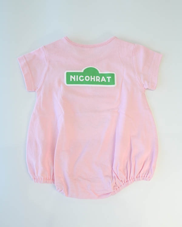 【ニコフラート】モンスター ロンパース / ピンク