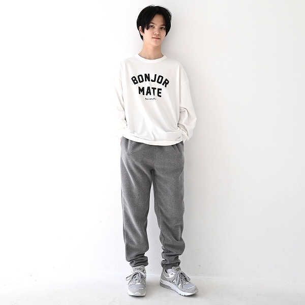 【25FW】フリースロングパンツ / 杢グレー