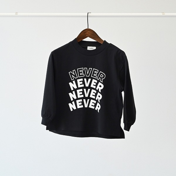 【25FW】NEVER L/S Tシャツ / ブラック