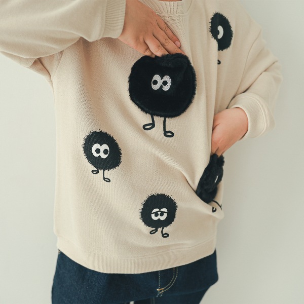 【25FW】モンスターポケット トレーナー / アイボリー