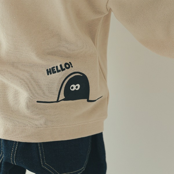 【25FW】モンスターポケット トレーナー / アイボリー