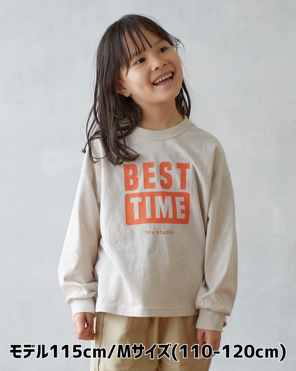 【フォブ】BEST TIME L/S Tシャツ / サンド