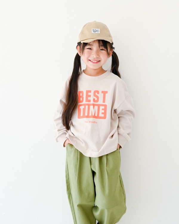 【フォブ】BEST TIME L/S Tシャツ / サンド