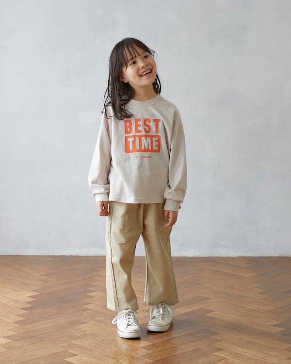 【フォブ】BEST TIME L/S Tシャツ / サンド