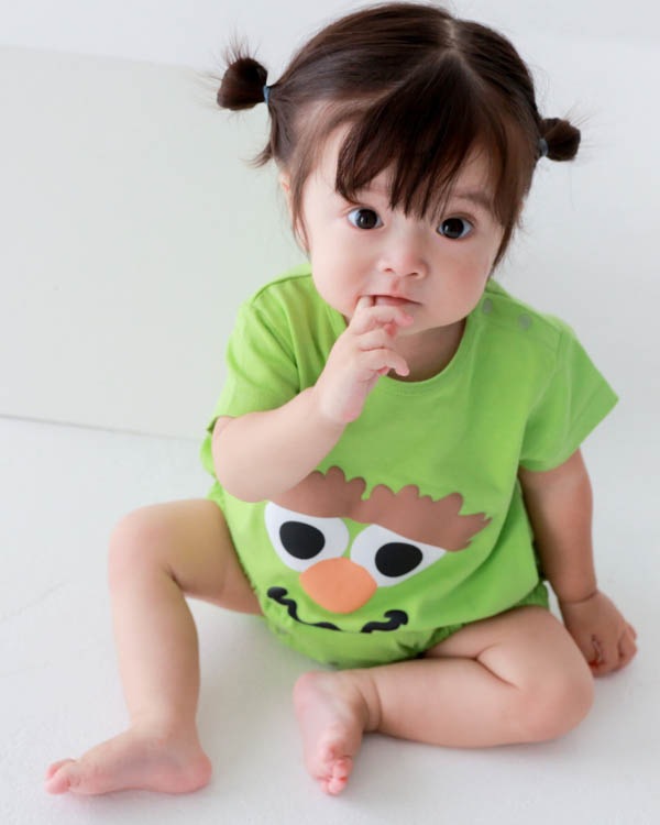 【26SS】モンスター ロンパース / グリーン