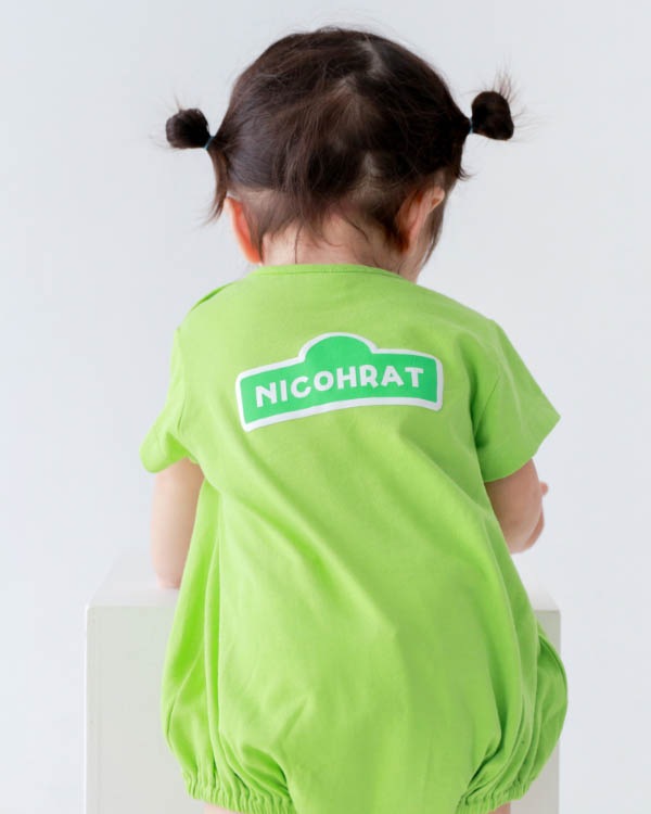 【26SS】モンスター ロンパース / グリーン