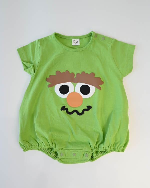 【26SS】モンスター ロンパース / グリーン