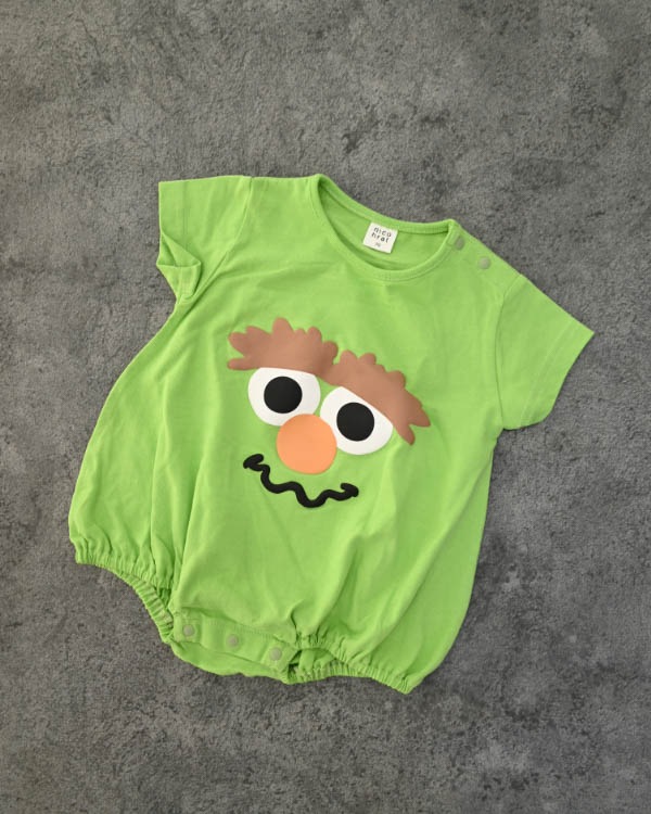 【26SS】モンスター ロンパース / グリーン