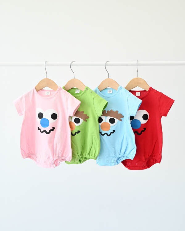 【26SS】モンスター ロンパース / グリーン