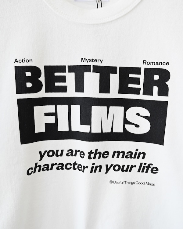 【ジェネレーター】BETTER FILMS Tシャツ / ホワイト