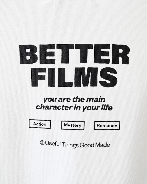 【ジェネレーター】BETTER FILMS Tシャツ / ホワイト