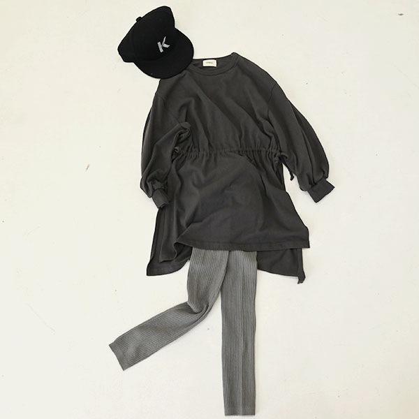 リブレギンス　チャコールグレー