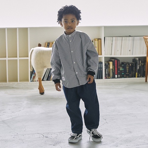 【25FW】ストライプシャツ / ブラック