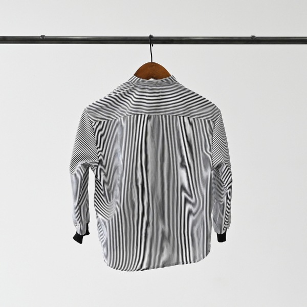 【25FW】ストライプシャツ / ブラック