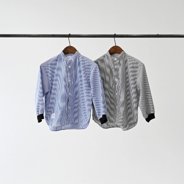 【25FW】ストライプシャツ / ブラック