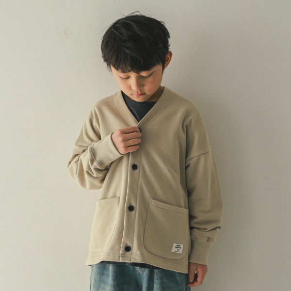 【25FW】スウェット カーディガン / サンド