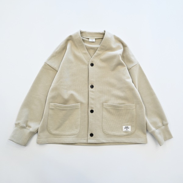 【25FW】スウェット カーディガン / サンド