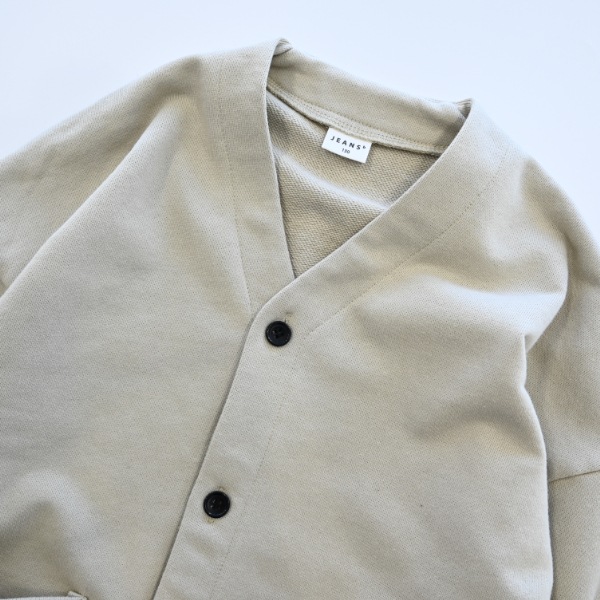 【25FW】スウェット カーディガン / サンド