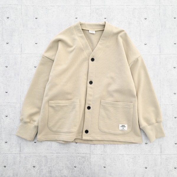 【25FW】スウェット カーディガン / サンド