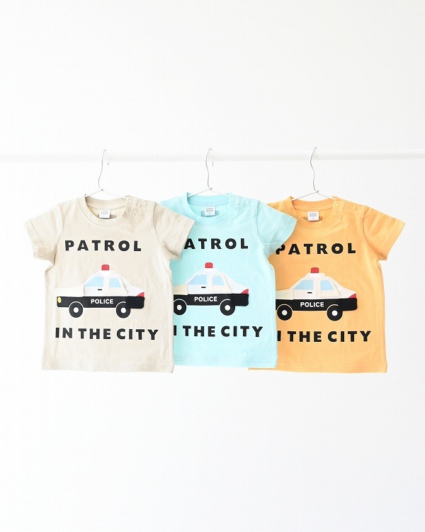 【チークルーム】パトカー Tシャツ / アイボリー  
