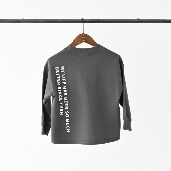 【25FW】Since トレーナー / チャコールグレー