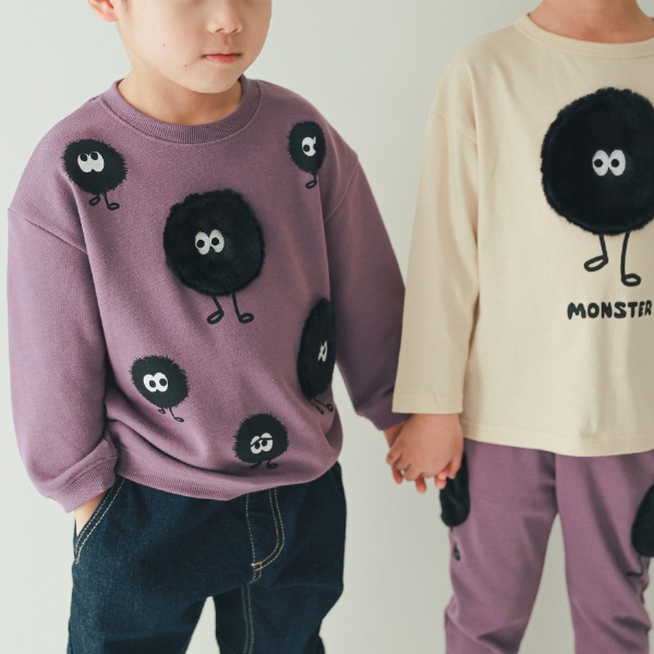【25FW】モンスターポケット トレーナー / パープル