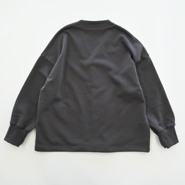 【25FW】スウェット カーディガン / チャコールグレー