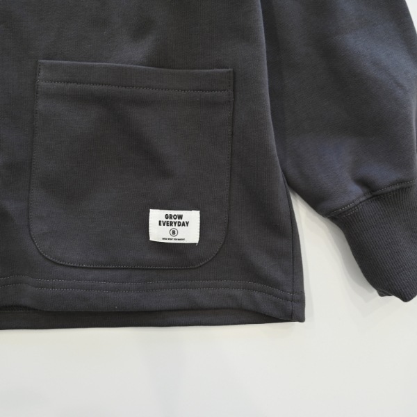 【25FW】スウェット カーディガン / チャコールグレー