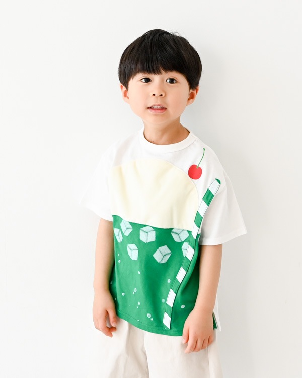 【ニコフラート】クリームソーダTシャツ / オフホワイト