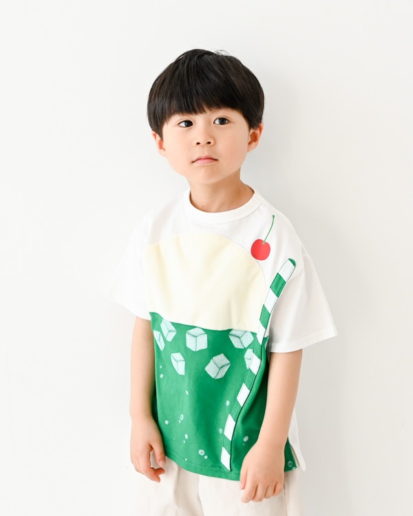 【ニコフラート】クリームソーダTシャツ / オフホワイト