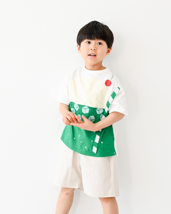 【ニコフラート】クリームソーダTシャツ / オフホワイト