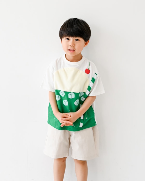 【ニコフラート】クリームソーダTシャツ / オフホワイト