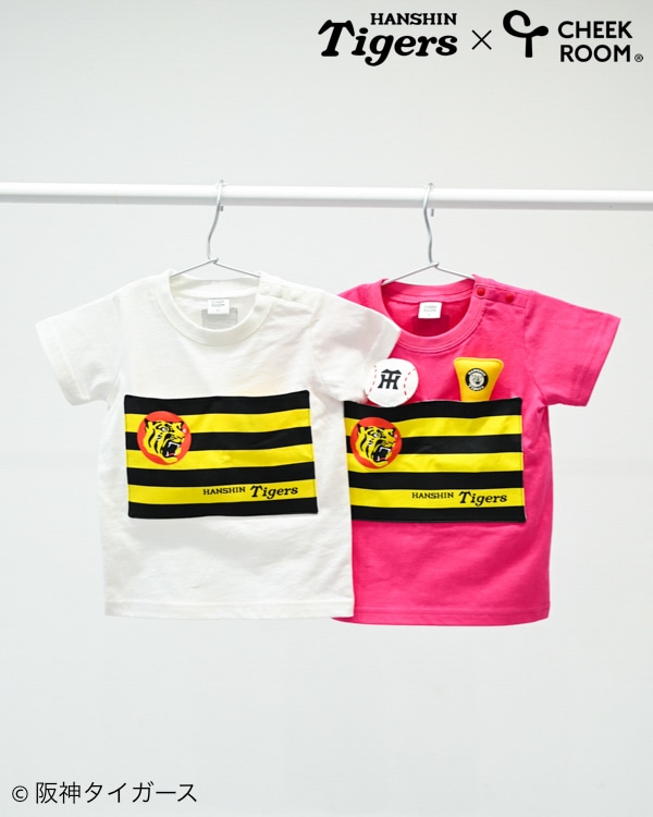 【チークルーム】阪神タイガース限定コラボ 球団旗 Tシャツ / オフホワイト