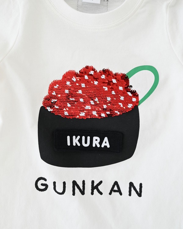 【チークルーム】いくら ロングTシャツ / オフホワイト