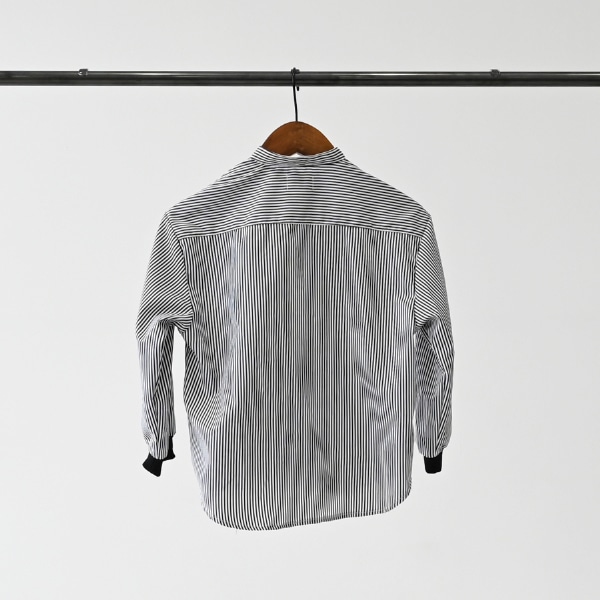 【25FW】ストライプシャツ / ブラック