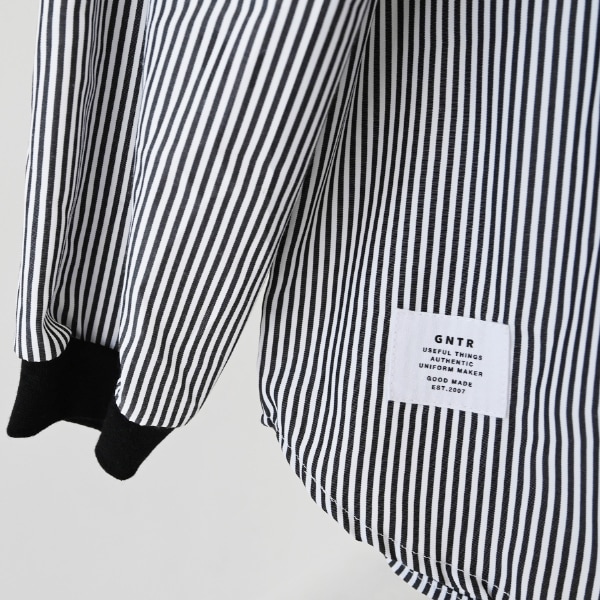 【25FW】ストライプシャツ / ブラック