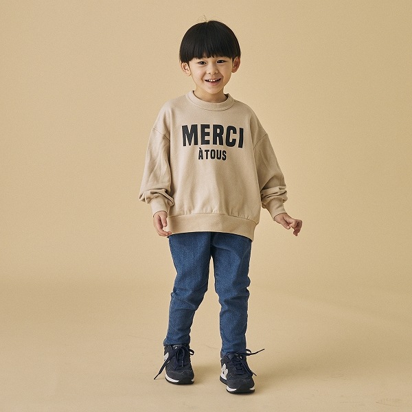 【25FW】MERCI ビッグトレーナー / エクリュ