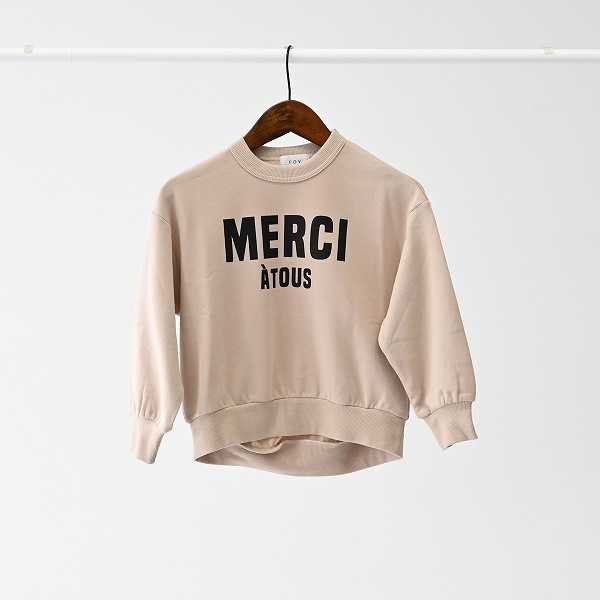 【25FW】MERCI ビッグトレーナー / エクリュ