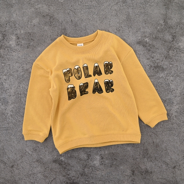 【25FW】シロクマ トレーナー / マスタード