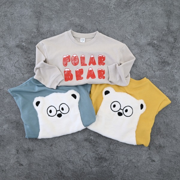 【25FW】シロクマ トレーナー / マスタード