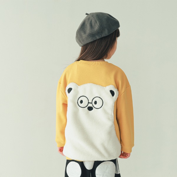 【25FW】シロクマ トレーナー / マスタード