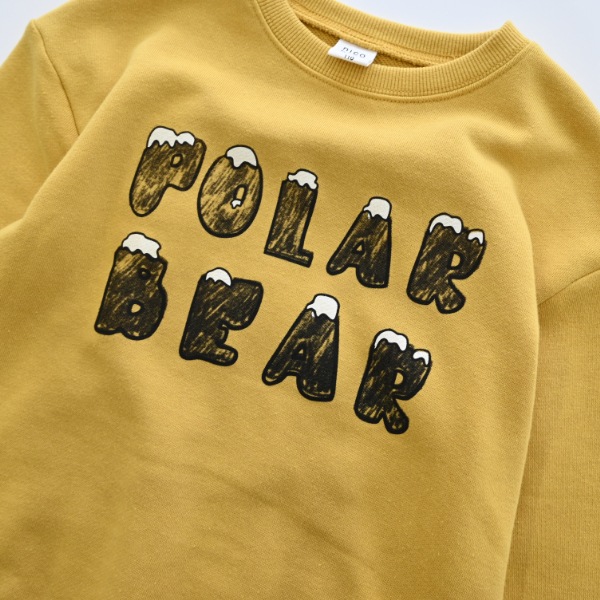 【25FW】シロクマ トレーナー / マスタード