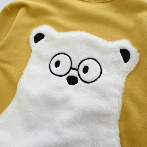 【25FW】シロクマ トレーナー / マスタード